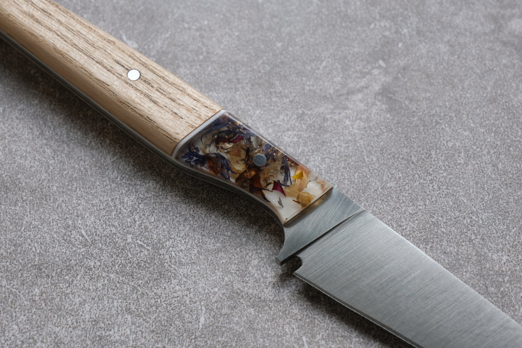 Ash & Resin Handled Stainless Steel Steak Knives