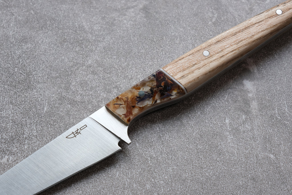 Ash & Resin Handled Stainless Steel Steak Knives